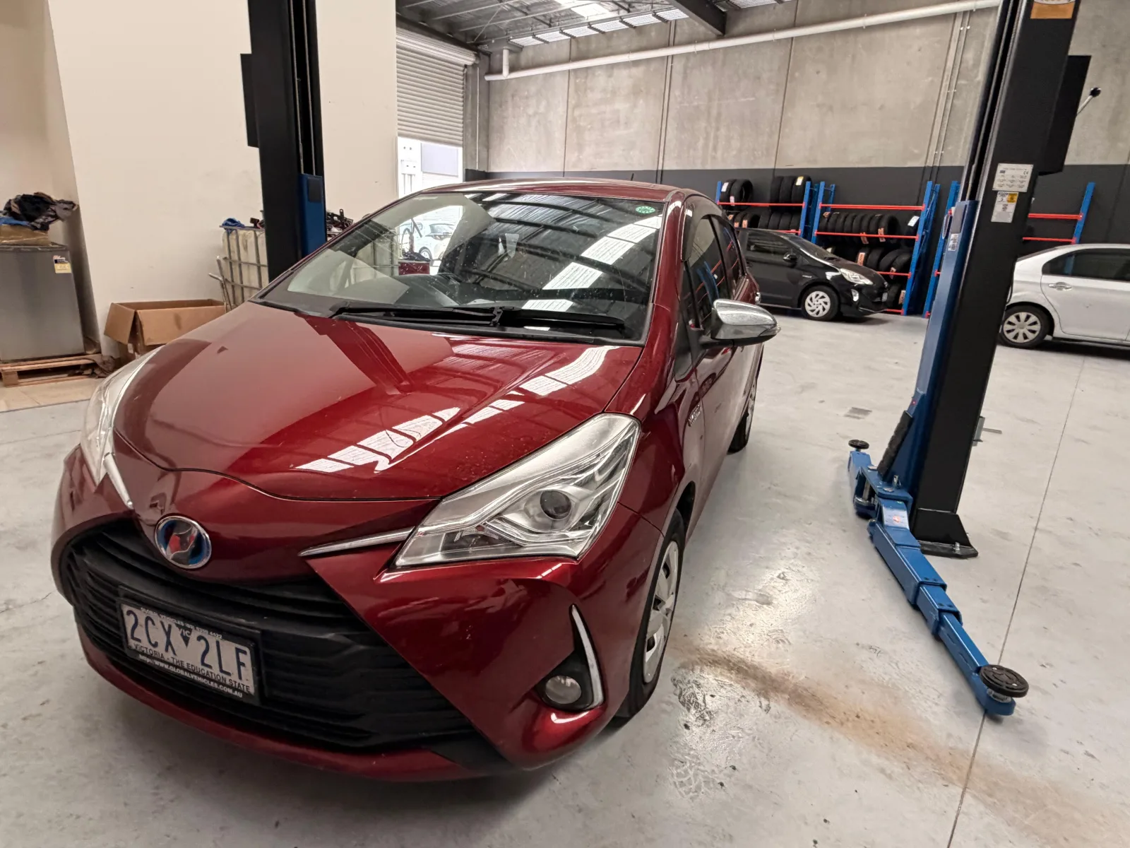 Toyota Vitz Jewela - available for weekly rental in Melbourne